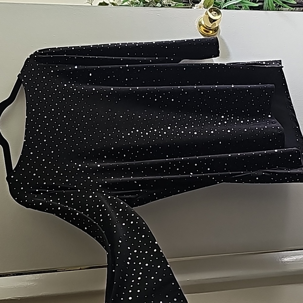 🟡SUSAN GRAVER Dressy Tunic - Medium - Black